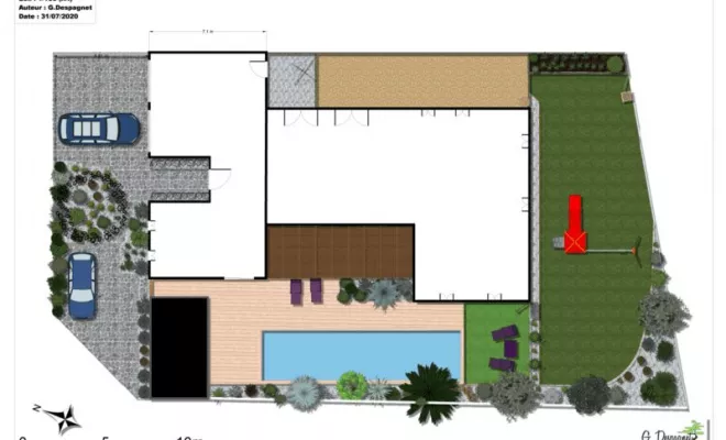 Aménagement d'un jardin complet , Mont-de-Marsan, G.Despagnet