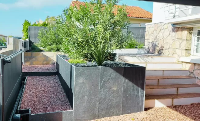 Conception d'une nouvelle entrée de jardin accueillante